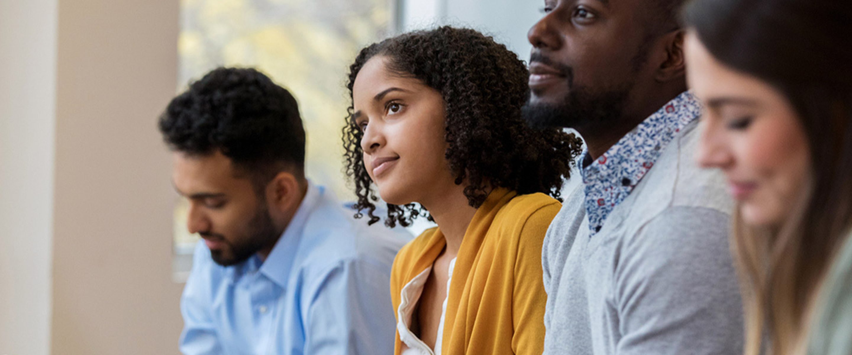 University students listen to lecture